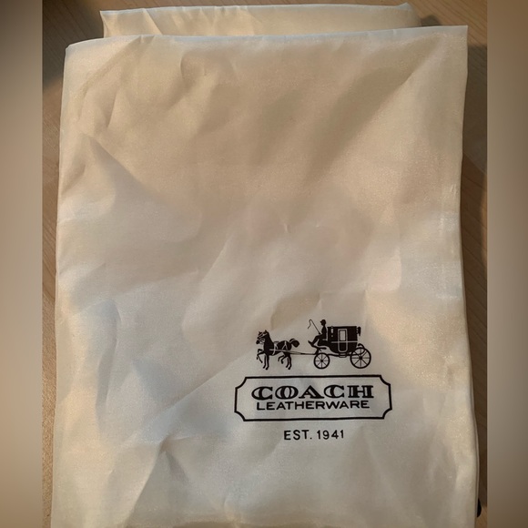 Coach Brown Signature Vintage Tote Bag With Side Pockets - Picture 12 of 12